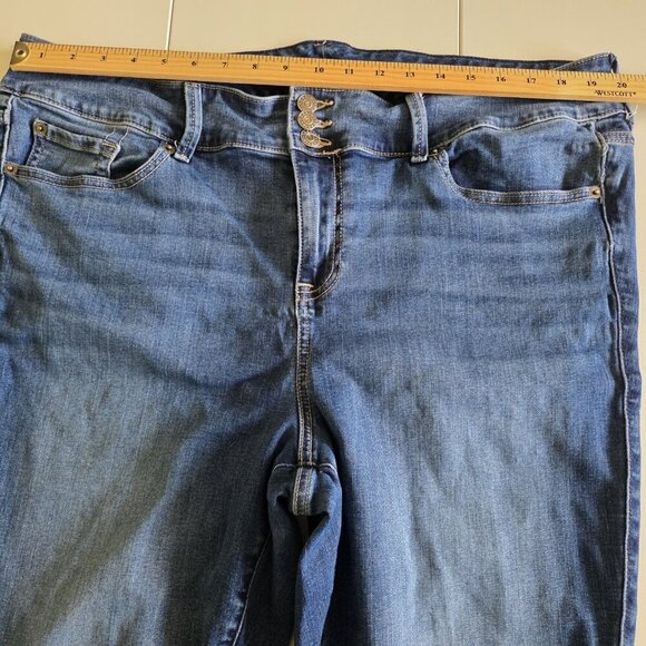 Torrid Jegging Women 22R Blue High Waist Tapered Stretch Western Zip Super Soft - Picture 4 of 16